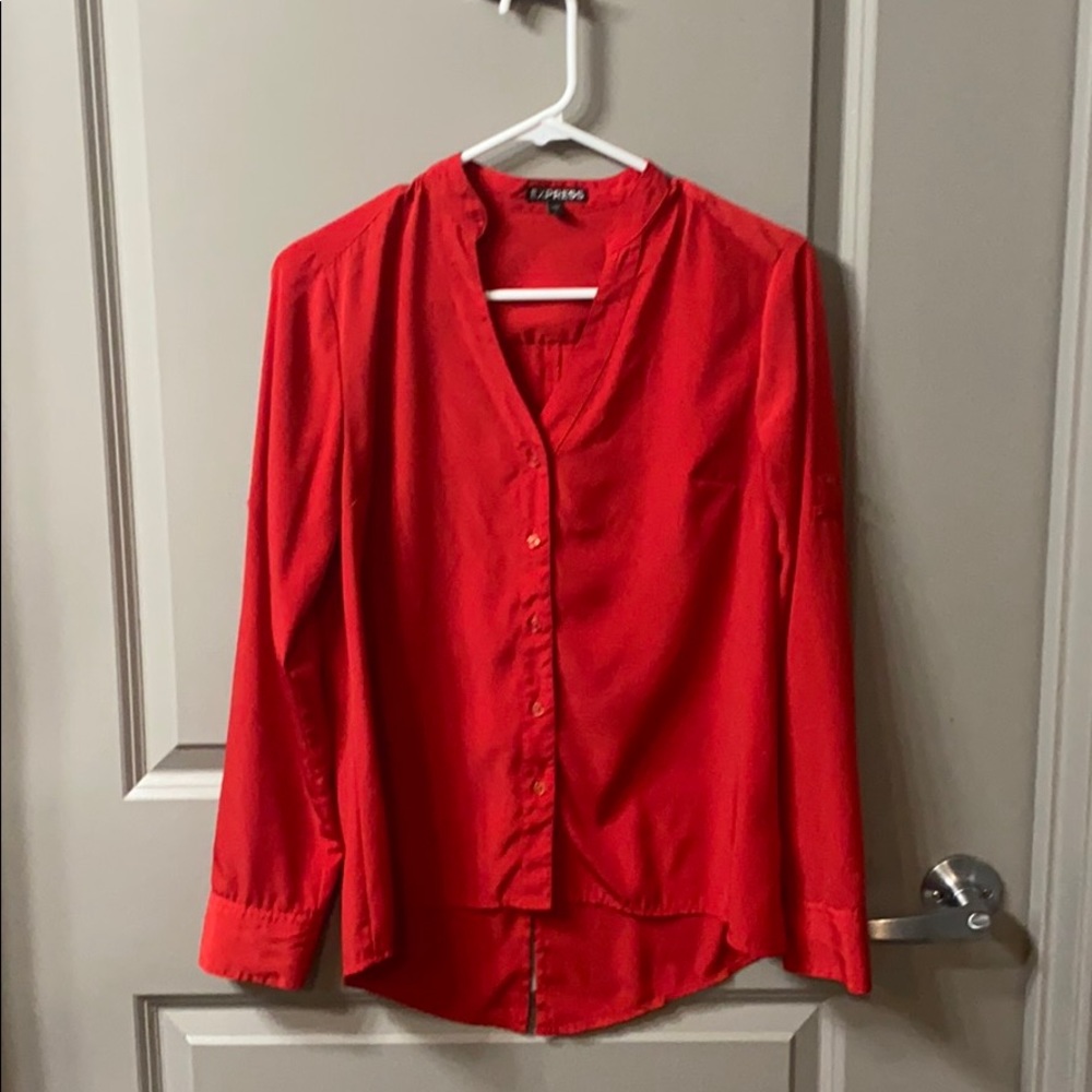 Express red blouse - Picture 3 of 6